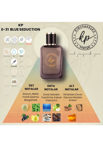 Kimyagerden E-31 Erkek Parfüm EDP 50 ML