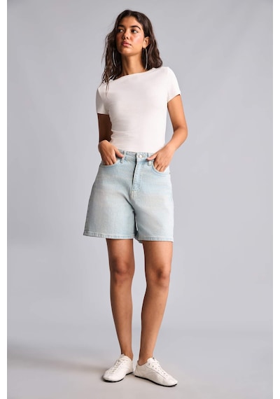 Defacto Cepli Jean Şort I4914ax26hsnm39 Mavi-nm39