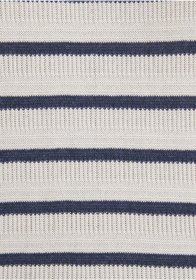 Mavi Kadın Bisiklet Yaka Penye Navy Blazer Stripe 1612126-86625 Mavi