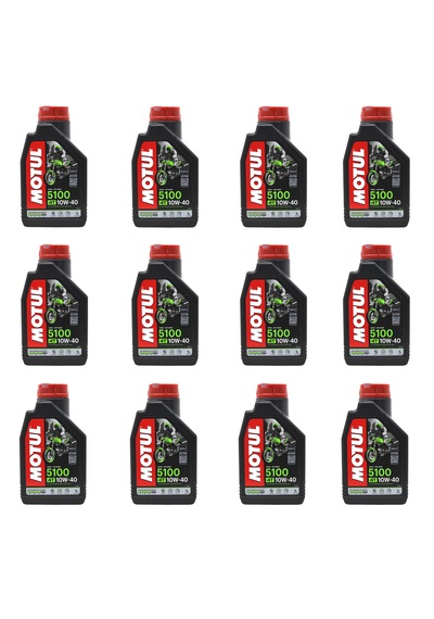Motul 5100 10w40 4t Motosiklet Yağı 1 Lt 12 Adet
