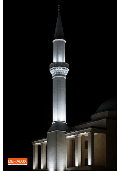 50cm 18w Led Wallwasher Beyaz 6500k Dış Cephe, Minare, Bahçe Aydınlatma Iç-dış Kullanım Ip65 Beyaz 6500k