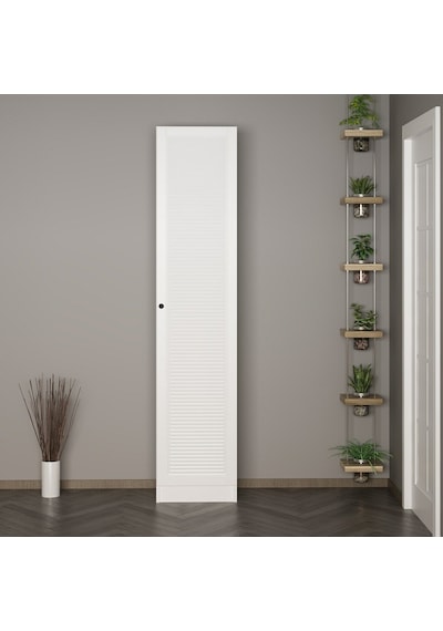 Minar Kale 210 Cm 1 Kapaklı 1b Raf Portmanto Byz Mbr Panjur Byz