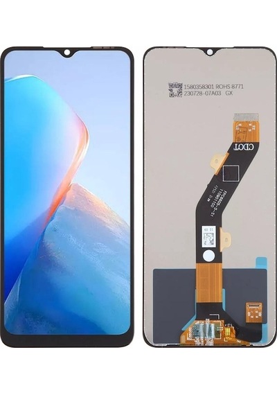 Infinix Smart 7 Uyumlu Lcd Ekran Dokunmatik + B7000 15ml Yapıştırıcı Ld-01 Siyah