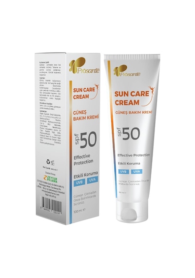 Güneş Bakım Kremi Spf 50 Etkili Koruma Uvb Uva 100 Ml