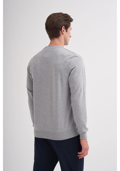 Cazador 5191 Erkek 2 İpl. Sweatshirt Gri Melanj