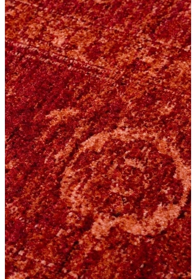 Eko Halı Shıraz Shr 03 Red Vintage Tarzlı Yumuşak Dokulu Modern Makine Halısı Çok Renkli