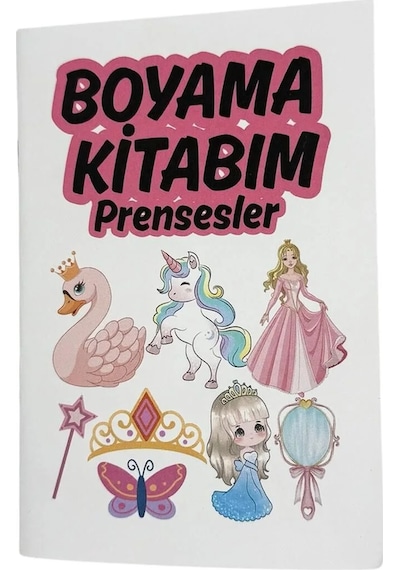 Prensesler Temalı Boyama Kitabı 210x145 Mm