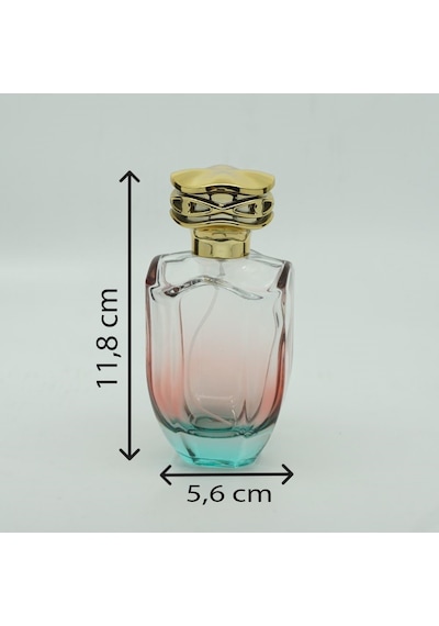 Parfüm Şişesi 100 ML 3 Adet Çift Renkli Oval Model Parfüm Şişesi 100 ML 3 Adet Çift Renkli Oval Model