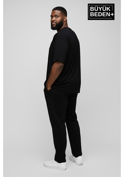 Superlife Büyük Beden Erkek Basic Tişört Pamuklu Düz T-shirt 3xl-6xl Spr26bts510 Siyah Superlife Büyük Beden Erkek Basic Tişört Pamuklu Düz T-shirt 3xl-6xl Spr26bts510 Siyah