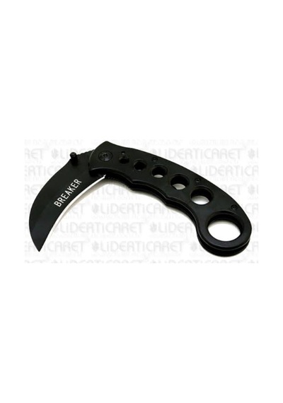 Breaker Marka Kamp Çakı(SLH-149)175gm-19cm-8cm Kamp Bıçak-KEMERE TAKILIR Siyah