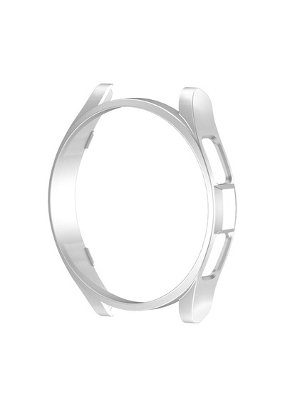 Samsung Uyumlu Galaxy Watch 6 Classic 43mm Sert Pc Kasa Koruyucu Frm Watch Gard 28 - Gümüş