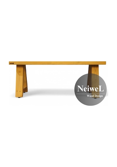 Neiwel Garden Nua Doğal Ahşap Bahçe Bank-40-220 Açık Ceviz
