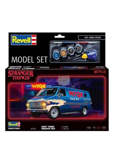 Revell Model Set Araba Gmc Wsqk Squawk Van Stranger Things 67732