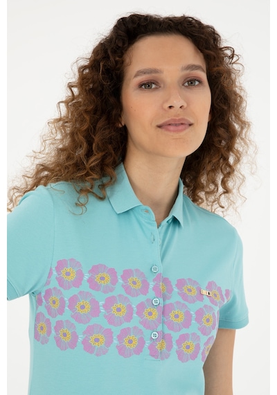 U.S. Polo Assn. Kadın Mint Polo Yaka Tişört 50282887-VR090
