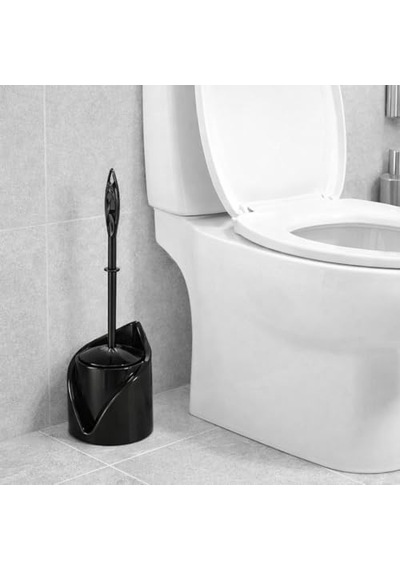 Tr Tuvalet Temizleme Fırçası Etkin Uçlu Klozet Fırçası Seti Wc Fırçası Temizleyici Uçlu Fırça Siyah Diğer