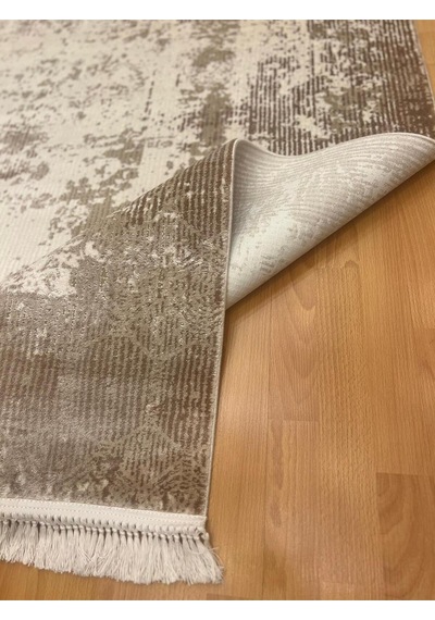 Çerçeve Tasarımlı 200 X 300 Yün Halı Gri