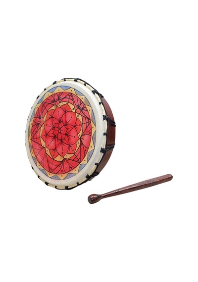 Şaman Davulu 30cm Motifli Şamanik Mandala Davulu