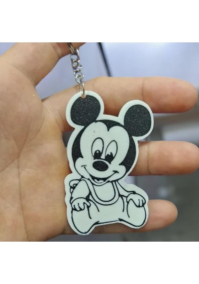 Bebek Mickey Sevimli Figür Karakter Anahtarlık Çok Renkli