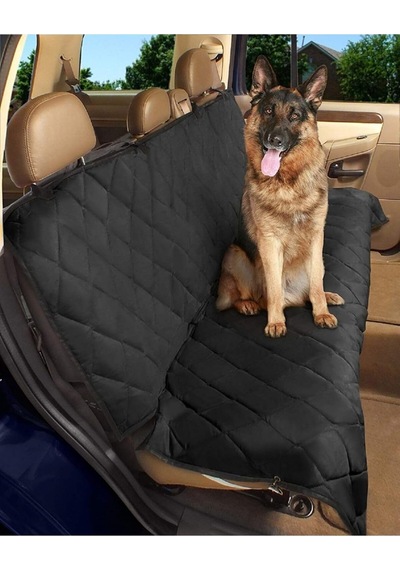 Siyah Sıvı Geçirmez Araç Evcil Hayvan Örtüsü Kedi Köpek Araba Koltuk Örtüsü