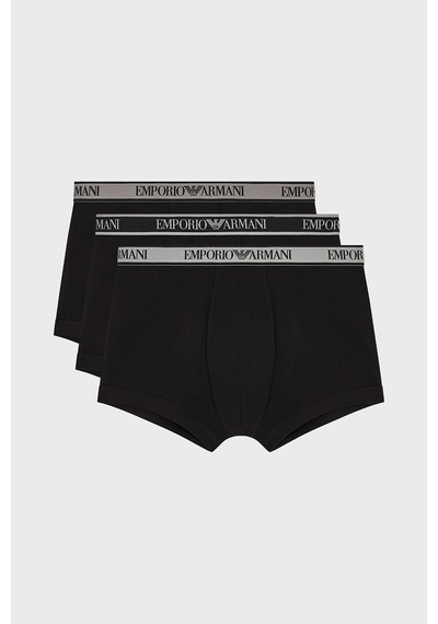 Emporio Armani Pamuklu Logolu 3 Pack Boxer Erkek Boxer Em000259 Af20669 Mc061 Siyah