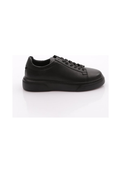 Dgn Leo Erkek Sneakers Ayakkabi Siyah Floter Siyah