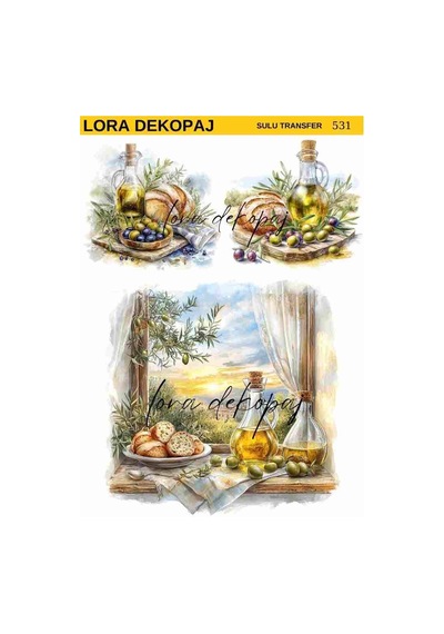 Lora Dekopaj Sulu Transfer Kağıdı - 531 25x35 Cm