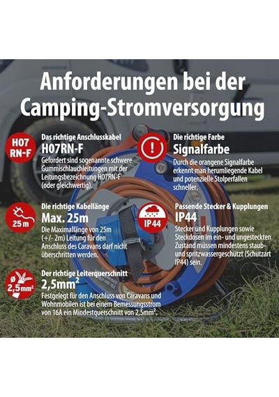 Camping Serisi 23+2 Cee Soeti 230 Çevirici Özellikli Makaralı Kablo Diğer