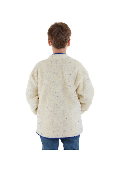 Denokids Beyaz Kız Ve Erkek Çocuk Uniseks Peluş Mont Renkli