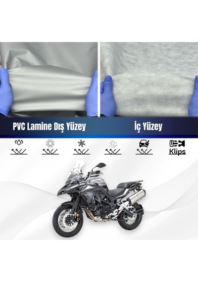 Benelli Trk 502 X Su Geçirmez Motosiklet Brandası 4 Mevsime Uygun