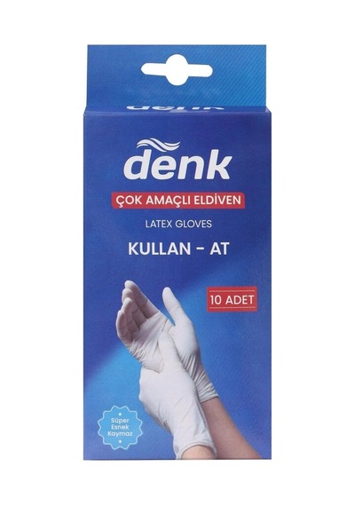 4 Adet Denk Lateks Eldiven 10 Lu