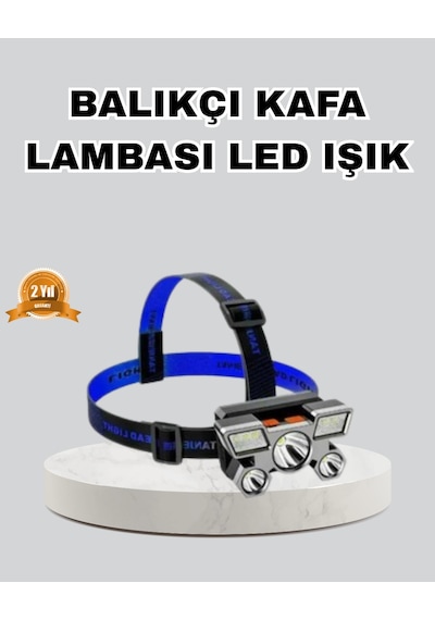 Outdoor - 602 - Ve Gece Balıkçılığı İçin Led Kafa Lambası Usb Şarjlı, 60 - Kmrsfres - Ayarlanabilir Far