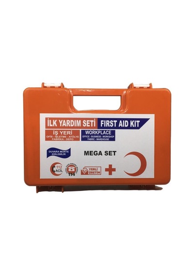 Ilk Yardım Seti Çantası Ecza Dolabı Yönetmeliğe Uygun Mega Set N11.74