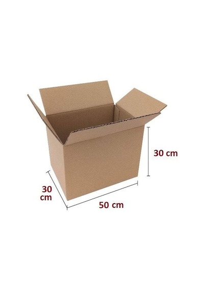 50x30x30 1.kalite 15 Adet Çift Oluklu Eşya Taşıma, Karton, Çeyiz, Taşınma Kolisi