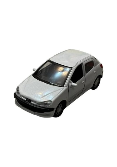 Peugeot 206 Metal Oyuncak Araba Çekbrak 13cm 1:36 Işıksız Çok Renkli