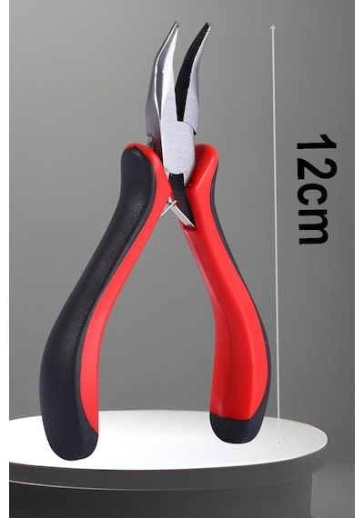Profesyonel Mini Eğri Kargaburun Takı Pensesi 12 Cm, 720833