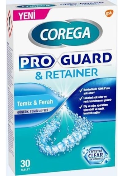 Corega Proguard & Retainer Temizleyici 30'lu