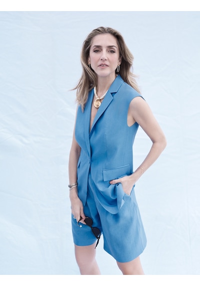 Koton Koton X Melis Ağazat - Blazer Yelek Kruvaze Ters Yaka Düğmeli Astarlı Tensel Kumaş Mavi 4sak20096pw Mavi Koton Koton X Melis Ağazat - Blazer Yelek Kruvaze Ters Yaka Düğmeli Astarlı Tensel Kumaş Mavi 4sak20096pw Mavi