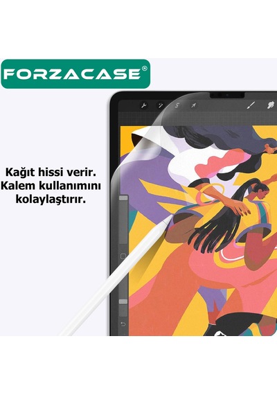 Forzacase Apple Uyumlu iPad  Pro 13 2024 13 İnch Paper Like Kağıt Hissi Mat Ekran Koruyucu Nano Film - Fc295