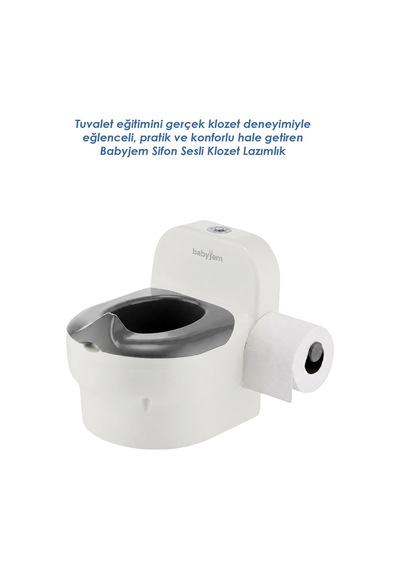 Babyjem Bebeğimin İlk Tuvaleti Sifon Sesli Lazımlık Oturak Kum Beji Çok Renkli