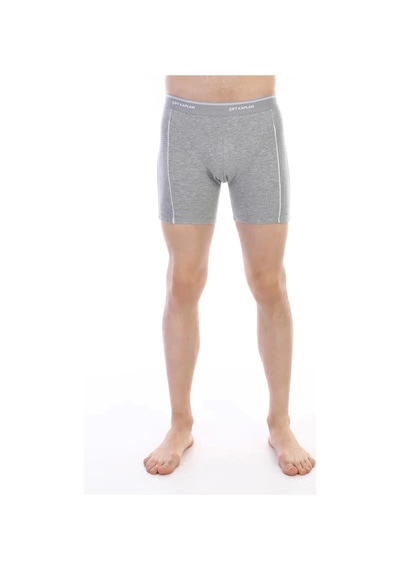 Çift Kaplan 855 Uzun Erkek Boxer Gri