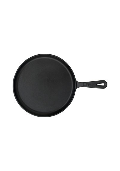 Lava Döküm Krep / Pizza / Pancake Tavası. Yuvarlak. Metal Saplı