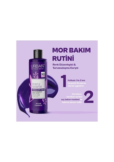 Urban Care Şampuan 250ml. Mor Sülfatsız Tüm Saç Tipleri