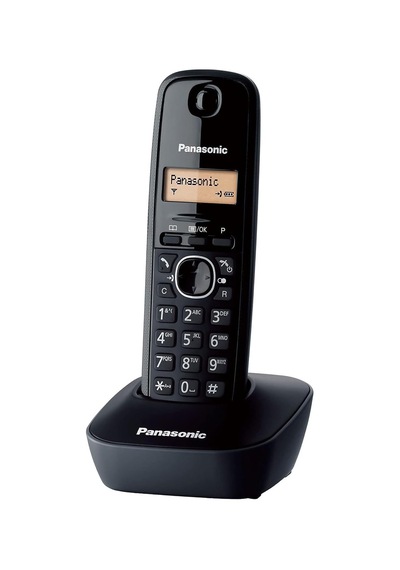 Kx Tg1611 Dect Telefon-siyah Gri Dect Telefon, Siyah