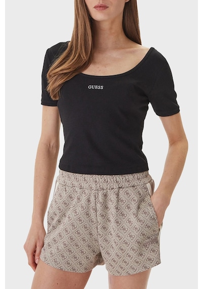 Guess Circe Aktif Modal Karışımlı Kadın T-shirt V6gp04k2969 Siyah