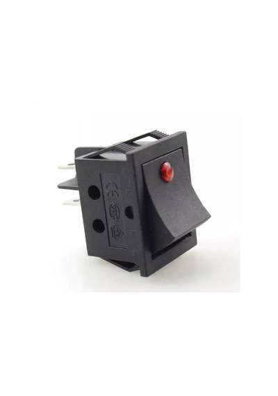 IC-104-12 GENİŞ NOKTA IŞIKLI KIRMIZI 12V ANAHTAR