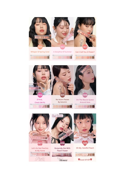 Pigmentli, 5 Farklı Dokulu Far Paleti Perıpera All Take Mood Palette 004 If Pink Check Dm Plz 004