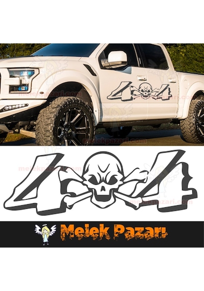 4X4 Kuru Kafa Off Road Araba Sticker