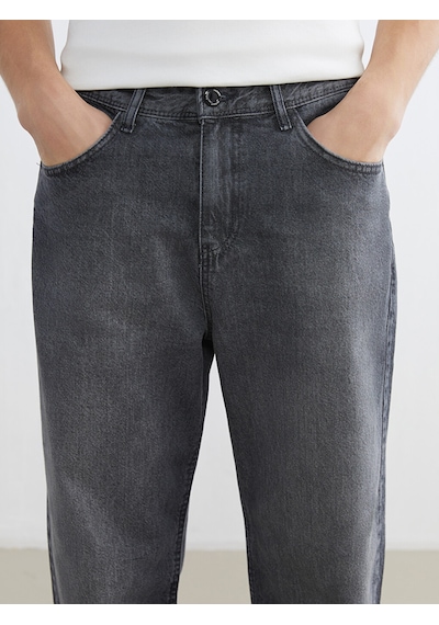Lcw Jeans Gri Baggy Fit Erkek Jean Pantolon