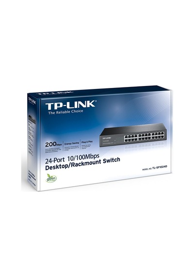 Tp-lınk Tl-sf1024d 24 Port 10/100 Metal Kasa Rackmount Swıtch 76692316
