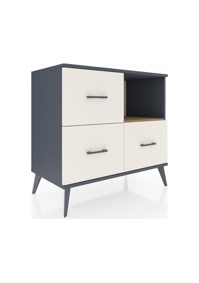 Hyperion Şifonyer Tek Raflı 3 Çekmeceli 88x44x80 Antrasit-çam/aytaşı Çam/aytaşı Hyperion Şifonyer Tek Raflı 3 Çekmeceli 88x44x80 Antrasit-çam/aytaşı Çam/aytaşı